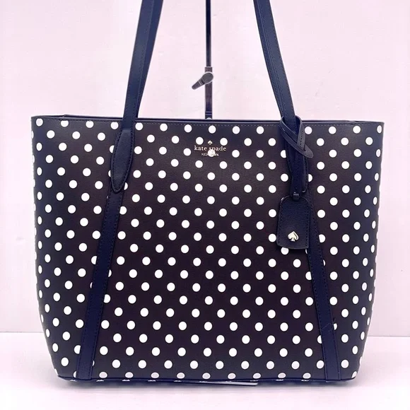 Nwt Kate Spade Cara Dot Dot Tote Shoulder Bag - Picture 2 of 13
